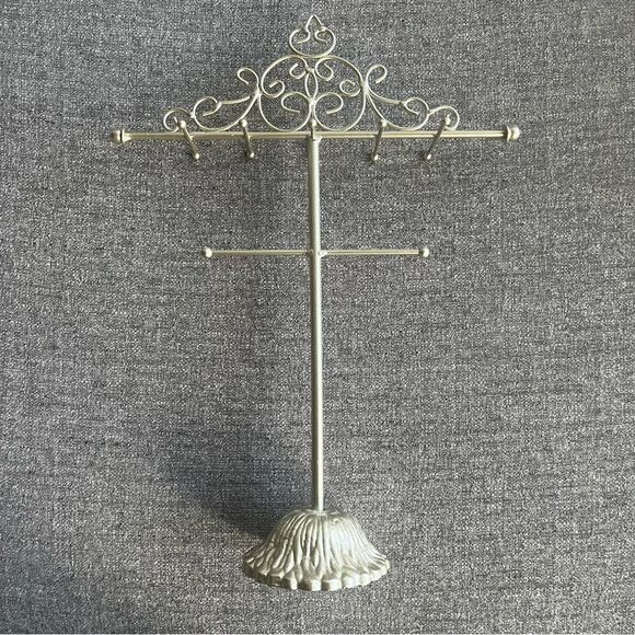 Metallic Jewelry Tree Stand / Organizer - Picture 1 of 7